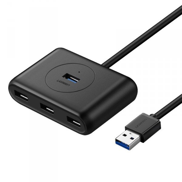 Ugreen rozdzielacz HUB 4x USB 3.2 Gen 1 (kabel 0,5 m) czarny (20290)