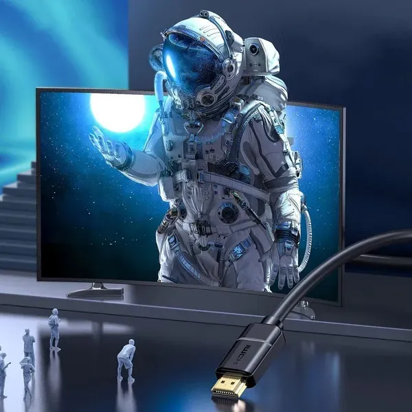 Baseus kabel przewód HDMI 2.0 4K 30 Hz 3D HDR 18 Gbps 8 m czarny (CAKGQ-E01)