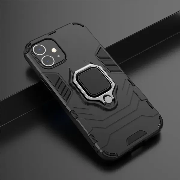 Ring Armor pancerne hybrydowe etui pokrowiec + magnetyczny uchwyt iPhone 12 mini niebieski