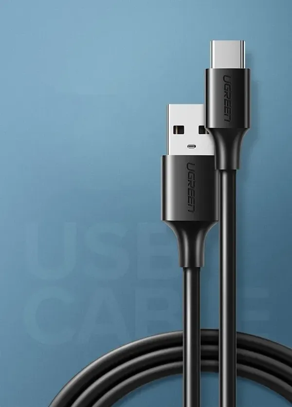 Ugreen kabel przewód USB - USB Typ C 480 Mbps 3 A 1,5 m czarny (US287 60117)