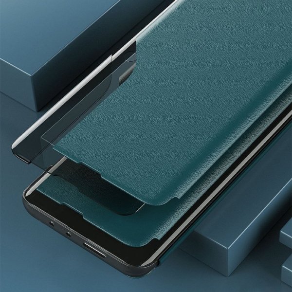Eco Leather View Case elegancki futerał etui z klapką i funkcją podstawki Samsung Galaxy S21+ 5G (S21 Plus 5G) czerwony