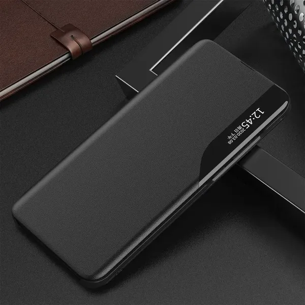 Eco Leather View Case elegancki futerał etui z klapką i funkcją podstawki Xiaomi Poco M3 / Xiaomi Redmi 9T czarny