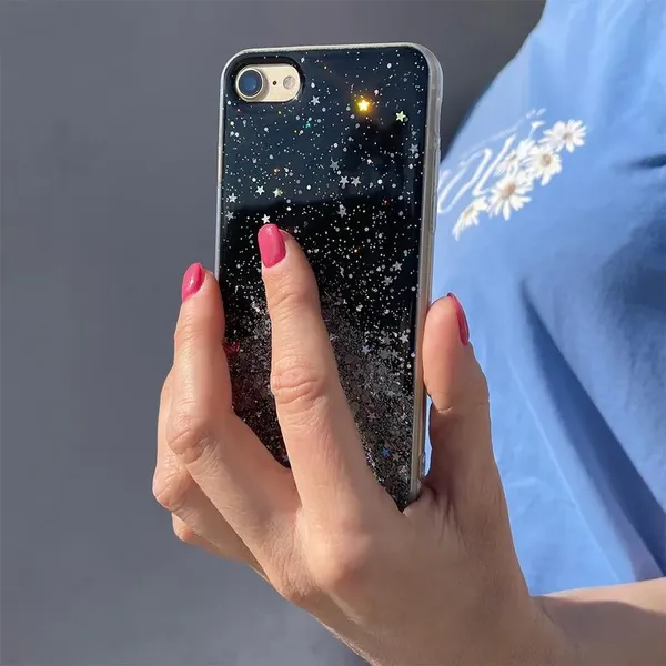 Wozinsky Star Glitter błyszczące etui pokrowiec z brokatem Samsung Galaxy A30 niebieski