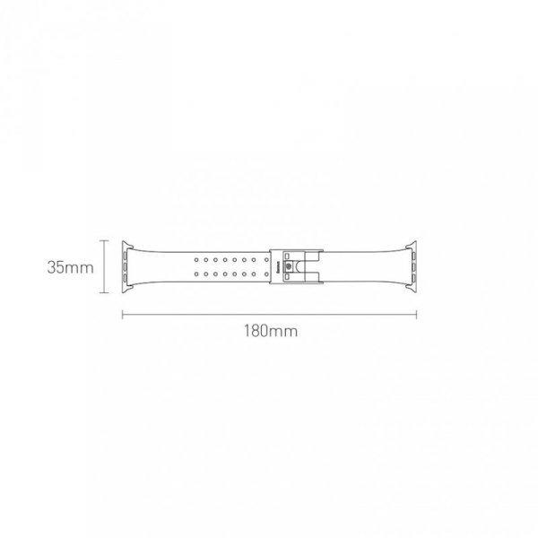 Baseus Slip-Thru pasek opaska bransoleta do Apple Watch 3/4/5/6/SE 38mm/40mm czarny (LBWSE-01)