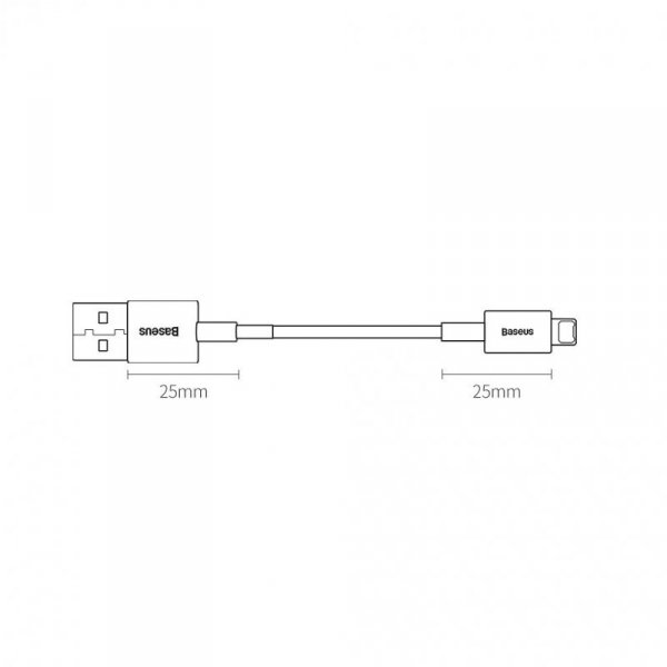 Baseus Superior kabel USB - Lightning 2,4A 1,5 m Biały (CALYS-B02)