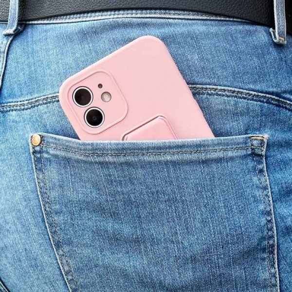 Wozinsky Kickstand Case silikonowe etui z podstawką iPhone 12 mini granatowe