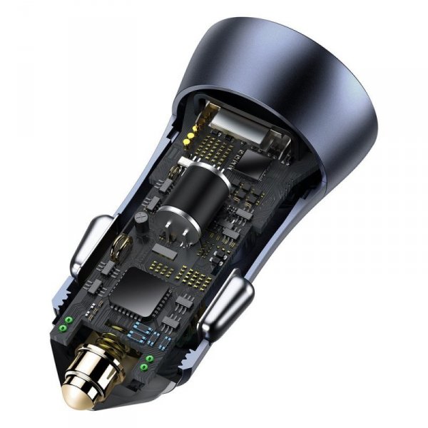 Baseus Golden Contactor Pro szybka ładowarka samochodowa USB Typ C / USB 40 W Power Delivery 3.0 Quick Charge 4+ SCP FCP AFC + k