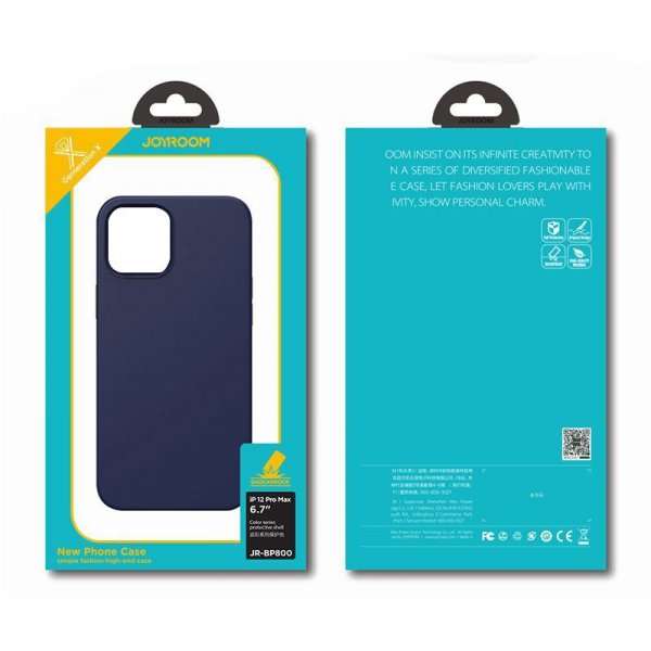 Joyroom Color Series ochronne etui do iPhone 12 Pro Max niebieski (JR-BP800)