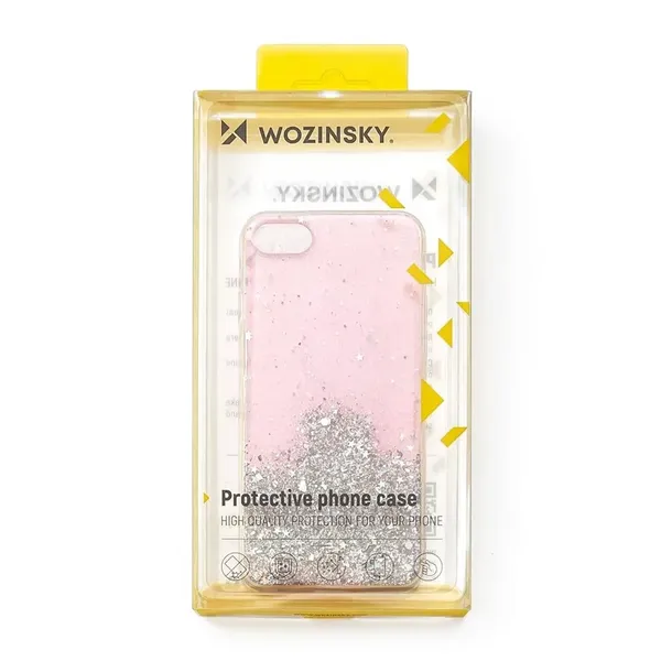 Wozinsky Star Glitter błyszczące etui pokrowiec z brokatem Samsung Galaxy A22 4G przezroczysty