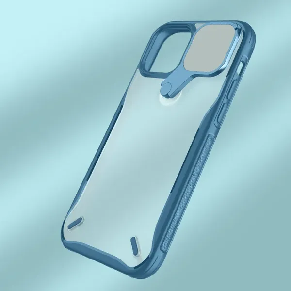 Nillkin Cyclops Case wytrzymałe etui z osłoną na aparat i składaną podstawką iPhone 13 czarny