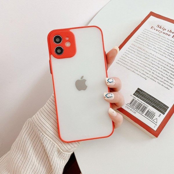 Milky Case silikonowe elastyczne półprzezroczyste etui do Xiaomi Redmi 9 czerwony