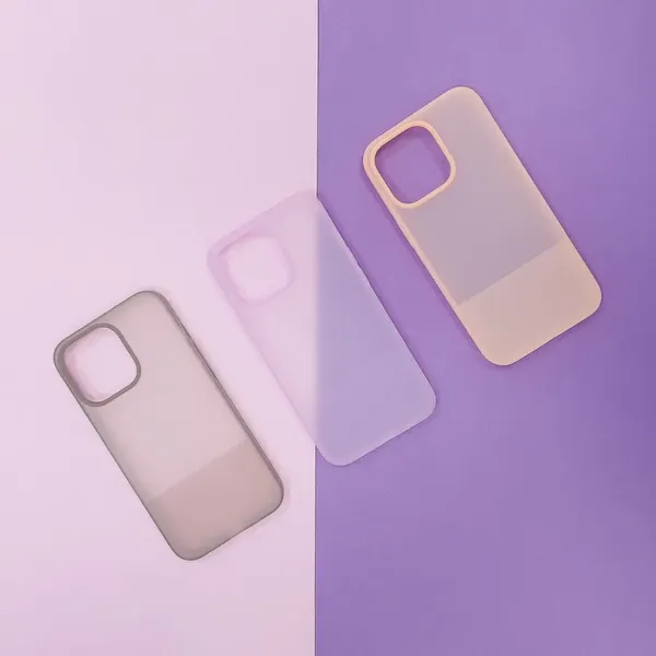 Kingxbar Plain Series etui pokrowiec do iPhone 13 silikonowa obudowa fioletowy