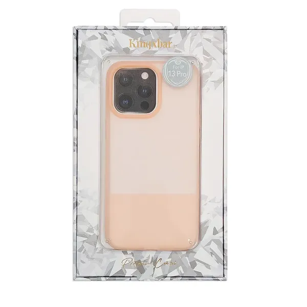 Kingxbar Plain Series etui pokrowiec do iPhone 13 Pro Max silikonowa obudowa różowy