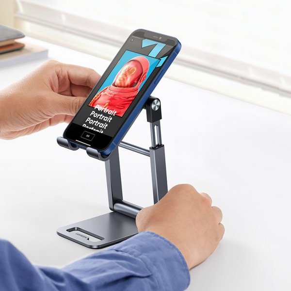 Ugreen składana podstawka stojak pod smartfon statyw na telefon szary ( LP263)
