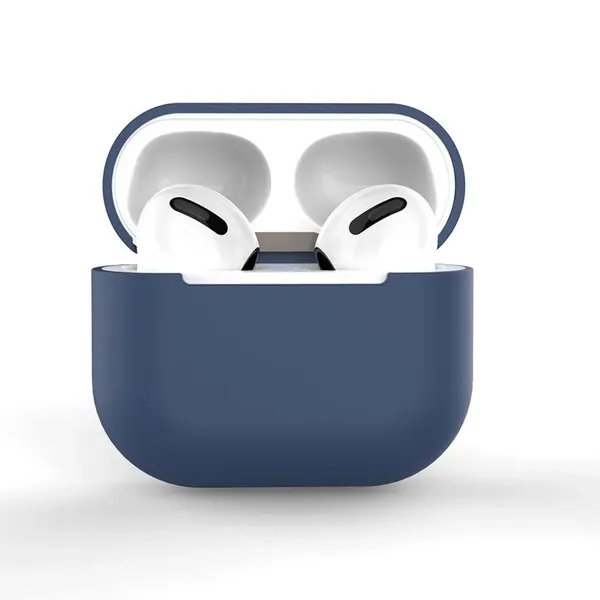 Etui do AirPods 2 / AirPods 1 silikonowy miękki pokrowiec na słuchawki niebieski (case C)