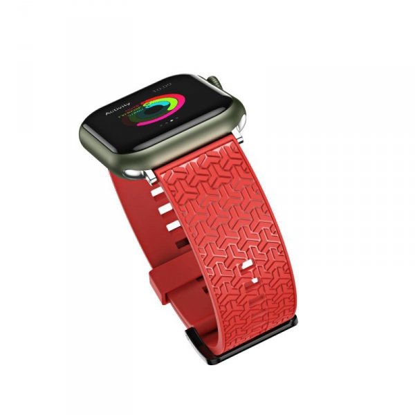 Pasek bransoleta do zegarka Watch Strap Y opaska do Apple Watch 42 / 44 / 45 mm - czerwony