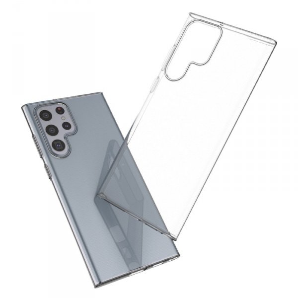 Żelowy pokrowiec etui Ultra Clear 0.5mm Samsung Galaxy S22 Ultra przezroczysty