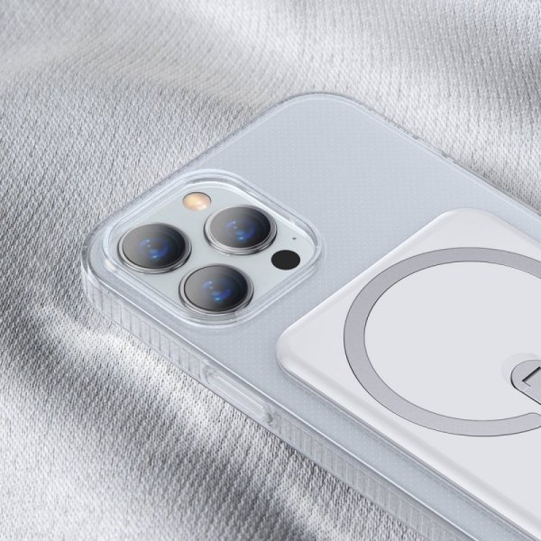 Baseus magnetyczne etui, obudowa Magnetic Phone Case iPhone 13 Pro (6,1" 2021) przezroczysty
