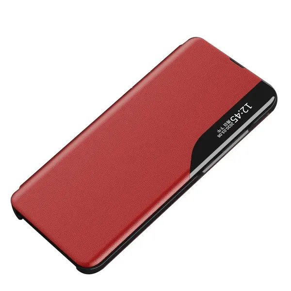 Eco Leather View Case elegancki futerał etui z klapką i funkcją podstawki Samsung Galaxy A73 czerwony