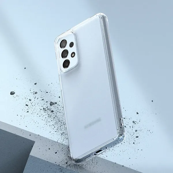 Ringke Fusion Matte etui pokrowiec z żelową ramką Samsung Galaxy A73 półprzezroczysty