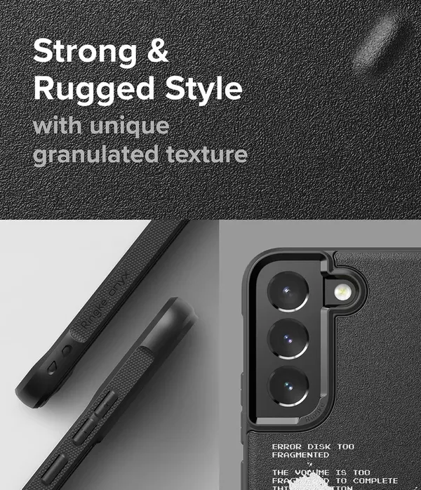 Ringke Onyx Design wytrzymałe etui pokrowiec Samsung Galaxy S22+ (S22 Plus) czarny (Graffiti) ()