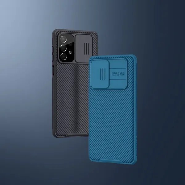 Nillkin CamShield Pro Case pancerne etui pokrowiec osłona na aparat kamerę Samsung Galaxy A73 niebieski