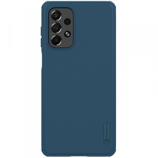 Nillkin Super Frosted Shield Pro wytrzymałe etui pokrowiec Samsung Galaxy A73 niebieski