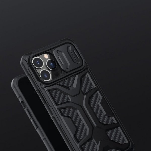 Nillkin Adventurer Case etui do iPhone 13 Pro pancerny pokrowiec z osłoną na aparat czarny