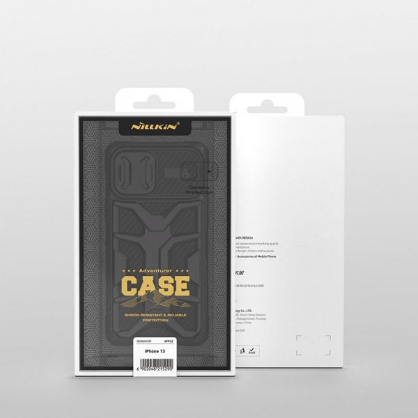 Nillkin Adventurer Case etui do iPhone 13 Pro pancerny pokrowiec z osłoną na aparat czerwony