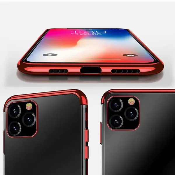 Clear Color case żelowy pokrowiec etui z metaliczną ramką Samsung Galaxy A13 5G niebieski