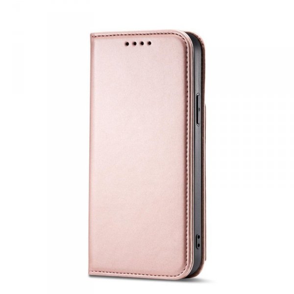 Magnet Card Case etui do iPhone 13 Pro pokrowiec portfel na karty kartę podstawka różowy