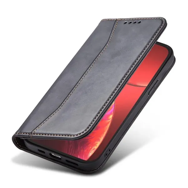 Magnet Fancy Case etui do iPhone 13 Pro Max pokrowiec portfel na karty kartę podstawka czarny