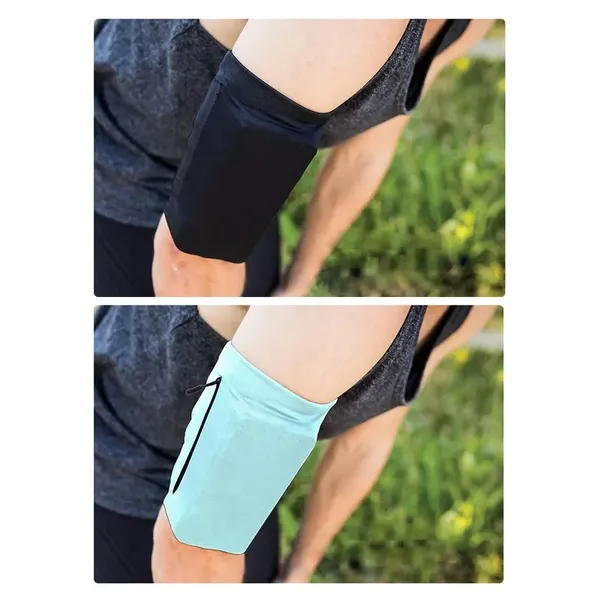 Armband do biegania opaska na ramię na telefon XL zielona