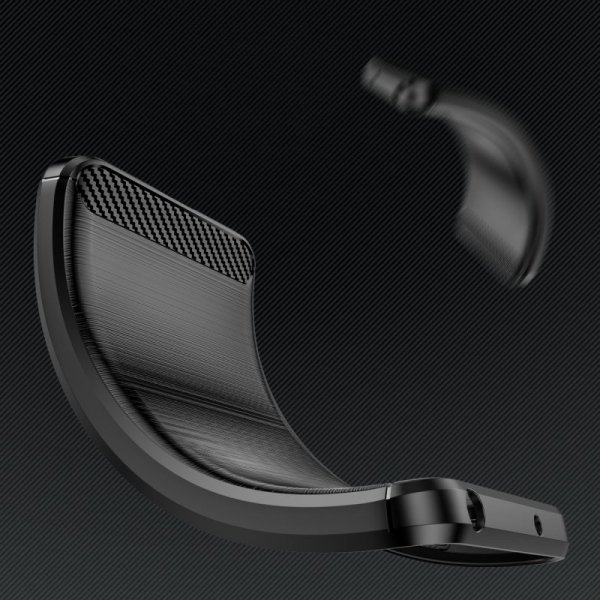 Carbon Case etui iPhone 14 elastyczny żelowy pokrowiec na tył plecki czarny
