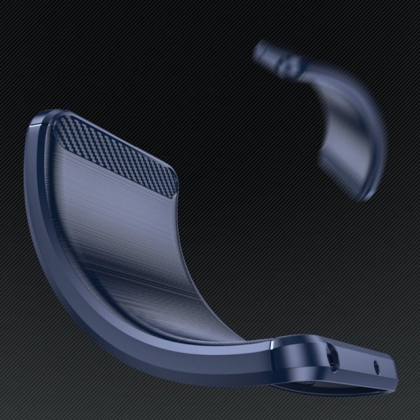 Carbon Case etui iPhone 14 elastyczny żelowy pokrowiec na tył plecki niebieski