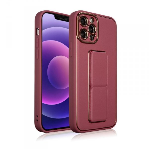 New Kickstand Case etui do iPhone 12 z podstawką czerwony