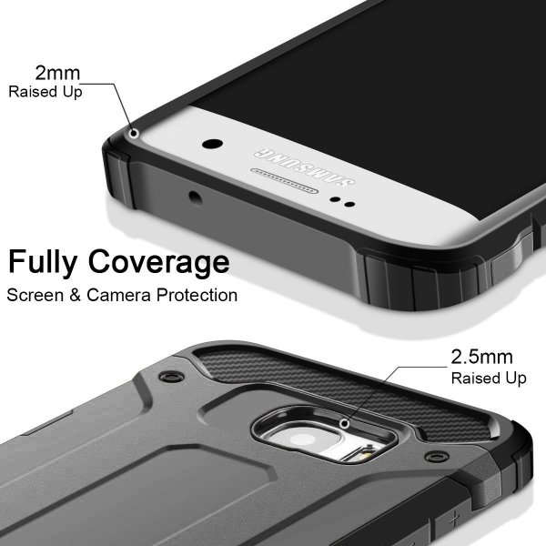 Dual Rugged Case Armor - Pancerne etui - Samsung Galaxy S7 EDGE (grey)