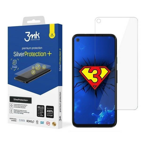 3MK Silver Protect+ Google Pixel 4aFolia Antymikrobowa montowana na mokro