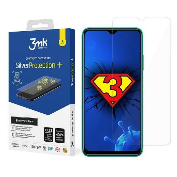 3MK Silver Protect+ Xiaomi Redmi 9TFolia Antymikrobowa montowana na mokro