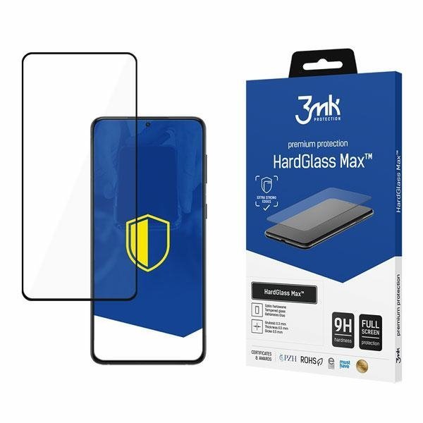 3MK HardGlass Max Sam Galaxy S21 FEczarny/black