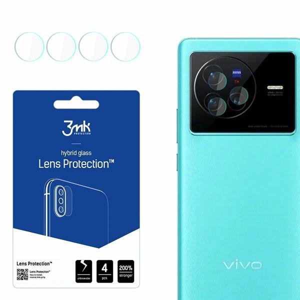 3MK Lens Protect Vivo X80Ochrona na obiektyw aparatu 4szt