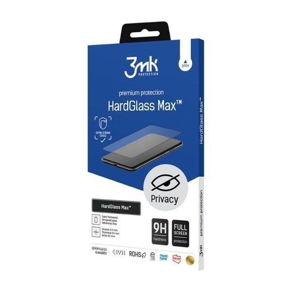 3MK HardGlass Max Privacy Sam A34 5GA346 czarny/black, Fullscreen Glass