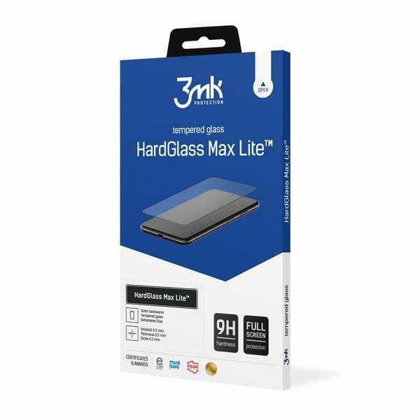 3MK HardGlass Max Lite iPhone 15 Pro Max6.7&quot; czarny/black, Fullscreen Glass Lite
