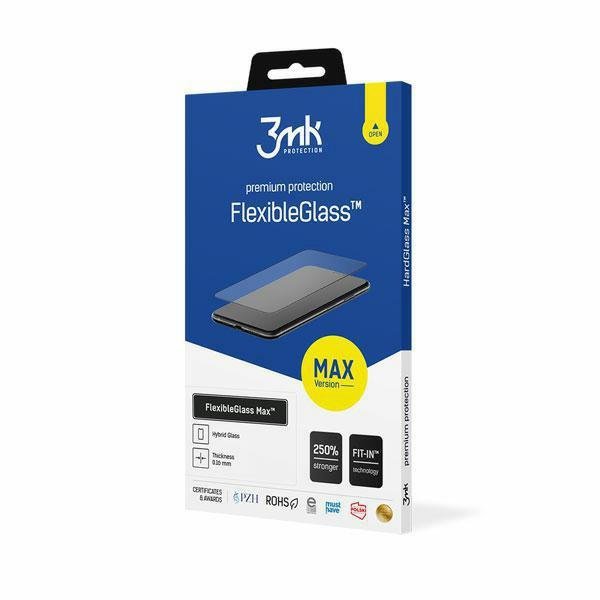 3MK FlexibleGlass Max Sam S24 Ultraczarny/black, Szkło hybrydowe z wzmocnionymi krawędziami