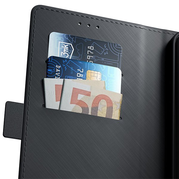 3MK Wallet Case iPhone 15 Plus 6.7&quot;czarny/black