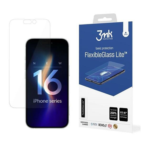 3MK FlexibleGlass Lite iPhone 16 Plus 6.7&quot; Szkło Hybrydowe Lite