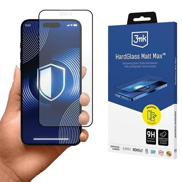 3MK HardGlass Matt Max iPhone 16 Plus6.7&quot;