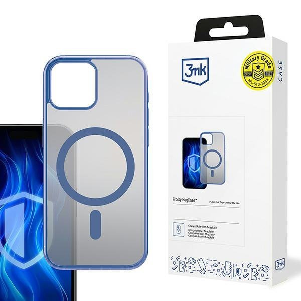 3MK Frosty MagCase iPhone 15 Plusniebieski/blue