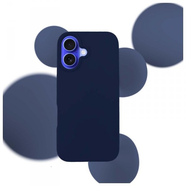 3MK Silicone Case iPhone 16 6.1"         granatowy/dark navy