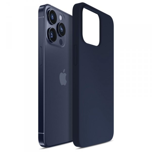 3MK Silicone Case iPhone 16 Pro 6.3"     granatowy/dark navy